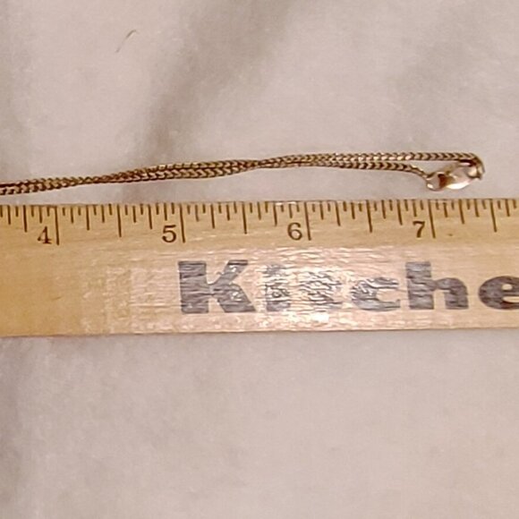 Silver Plated Gold Color Cross Necklace - Picture 4 of 5